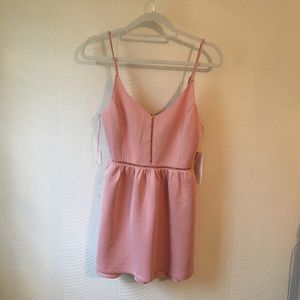 NWT Tobi Blush Pink Skater Dress Size Small